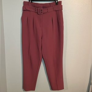 Pink Belted Trousers